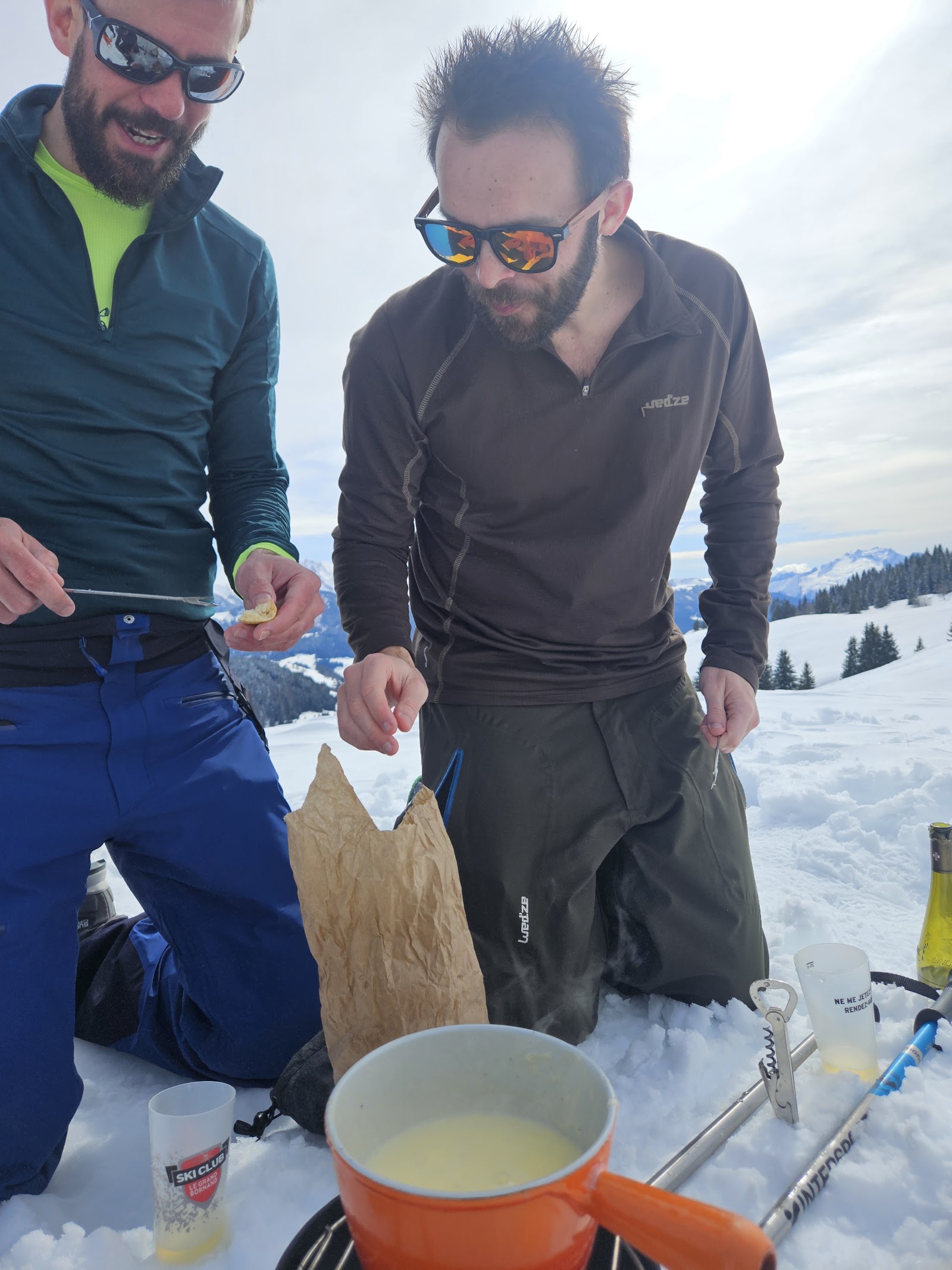 Fondue savoyarde partagée au retour du ski