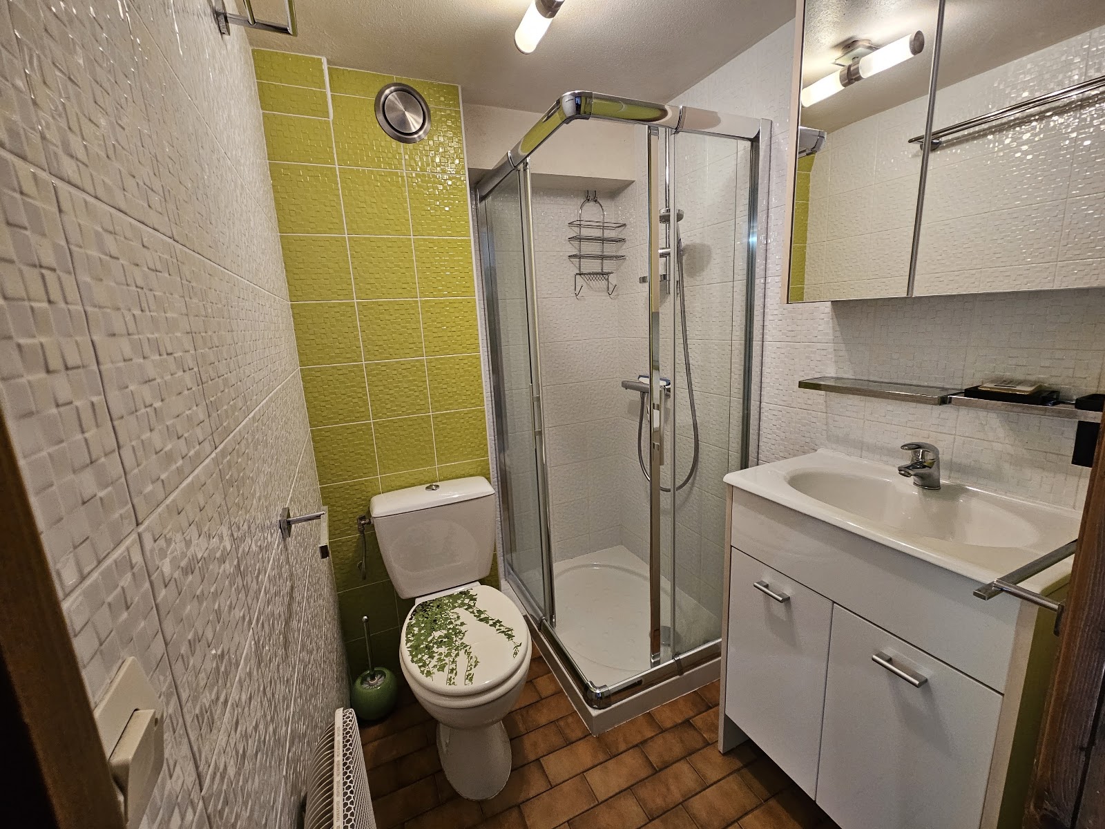 Salle de bain avec douche