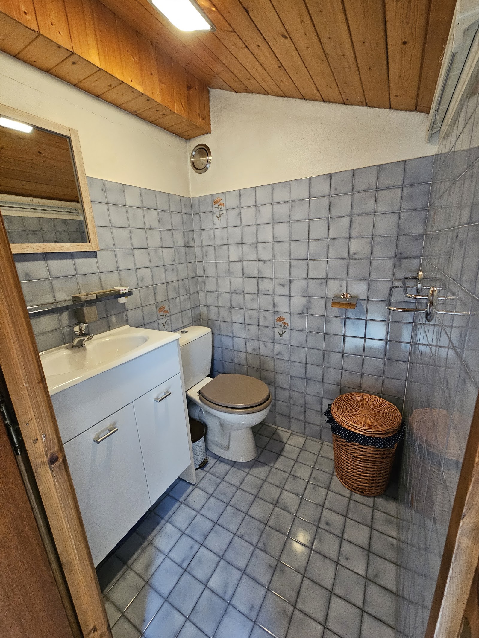 Salle de bain carrelée